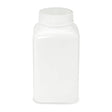 Globe Scientific 7181000 Diamond RealSeal Bottle, Wide Mouth, Square, PP with HDPE Closure, 1000mL, 6/Pack