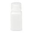 Globe Scientific 7180060 Diamond RealSeal Bottle, Wide Mouth, Square, HDPE with PP Closure, 60mL, 12/Pack