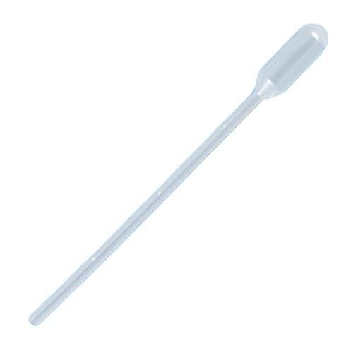 Globe Scientific 136036-500 LDPE Graduated Transfer Pipet, Pediatric, Non-Sterile, 116mm Length, 1.5mL Capacity (Box of 500)