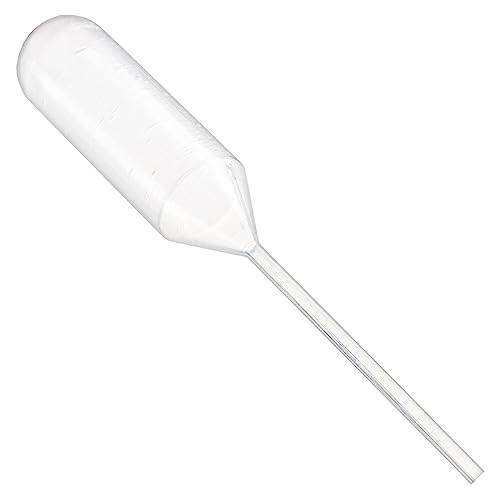 Globe Scientific 136020 LDPE Narrow Stem Transfer Pipet, Non-Sterile, Short Stem, 85mm Length, 4.0mL Capacity (Case of 5000)