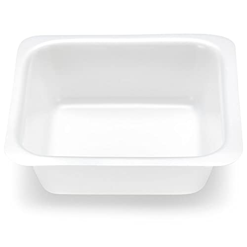 Weighing Boats by Globe Scientific, Square Shaped, Bendable Polystyrene, Disposable Scale Trays for Weighing & Mixing Liquid & Powder, Antistatic, 100mL Capacity, White, Case of 500 (3619-100)