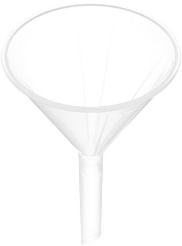 Globe Scientific 600150 Polypropylene Analytical Funnel, 81mm Funnel Size, 80mm Top Diameter (Pack of 20)