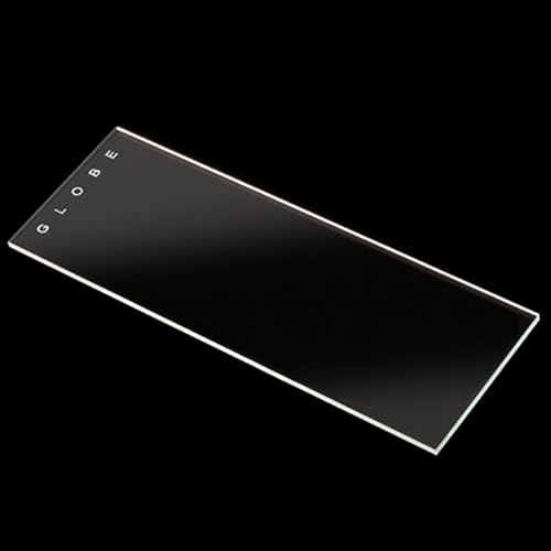 Globe Scientific Diamond 1380-10 White Glass Microscope Slide, 25 x 75mm Size, Ground Edges, Plain (1,440 slides)