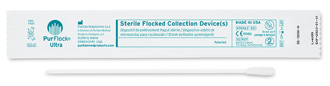 PurFlock Ultra 6" Sterile Elongated Flock Swab w/Polystyrene Handle - 25-3206-U-Buccal Cell Collection, Cs