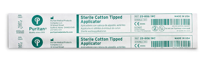 Puritan 6" Sterile Standard Cotton Swab w/Wooden Handle - 25-806 1WC-Paternity Testing Swab, Cs