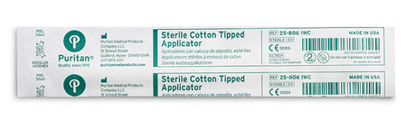 Puritan 6" Sterile Standard Cotton Swab w/Wooden Handle - 25-806 1WC-Paternity Testing Swab, Cs