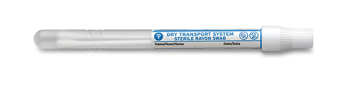 Sterile Dry Transport System-6" Rayon Swab-25-806 2PR BT-Swab, Cs