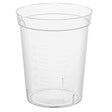 Globe Scientific 5920 Polypropylene Graduated Specimen Container Collection Cup with Pour Spout, 6.5 oz Capacity (Case of 500)