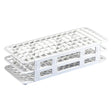 Globe Scientific 456403 Polypropylene Microcentrifuge Tube Rack, 12/13mm Tube, White, 90-Place