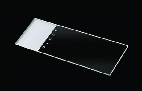 Globe Scientific 1334 Microscope Slides, Frosted 1 End 1 Side, with Beveled Edges and Clipped Corners, 25 x 75mm, Pack of 1440