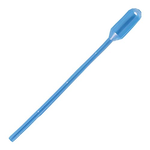 Globe Scientific 136036-S20 Transfer Pipet, Pediatric, Sterile, LDPE, 1.5mL Capacity, 0.3mL Graduated, 115mm Length, Pack of 500