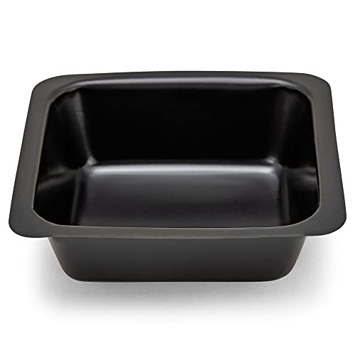 Weighing Boats by Globe Scientific, Square Shaped, Bendable Polystyrene, Easy Pour Design, Disposable Scale Trays for Weighing & Mixing Liquid & Powder, Antistatic, 100mL Capacity, Black, Case of 500