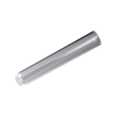Globe Scientific 111012 Polystyrene Test Tube without Rim, 12mL Capacity, 16mm Dia, 100mm Height (Case of 2000)
