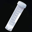 Globe Scientific 6255MF Polypropylene Self-Standing Transport Tube with Separate Natural High Density Polyethylene Screw Cap Metal Free Printed Graduation Conical Bottom 50mL Capacity (Case of 500)