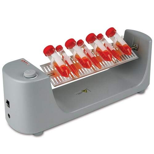 Globe Scientific GTR-HA Horizontal Analog Tube Rotator with 36 x 1.5mL/12 x 15mL & 12 x 50mL Clips, 120-240V, 50/60Hz