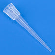 Globe 150040 Pipette Tip, 0.1-20uL, Certified, Universal, Low Retention, Graduated, 45mm, Extended Length, Natural, 1000/Stand-Up Resealable Bag