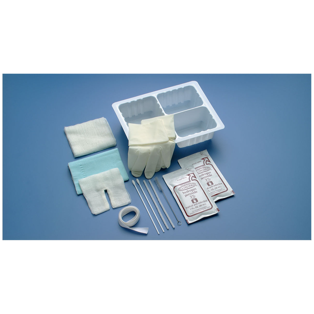 BUSSE TRACHEOSTOMY CARE SET WITH HYDROGEN PEROXIDE - 714