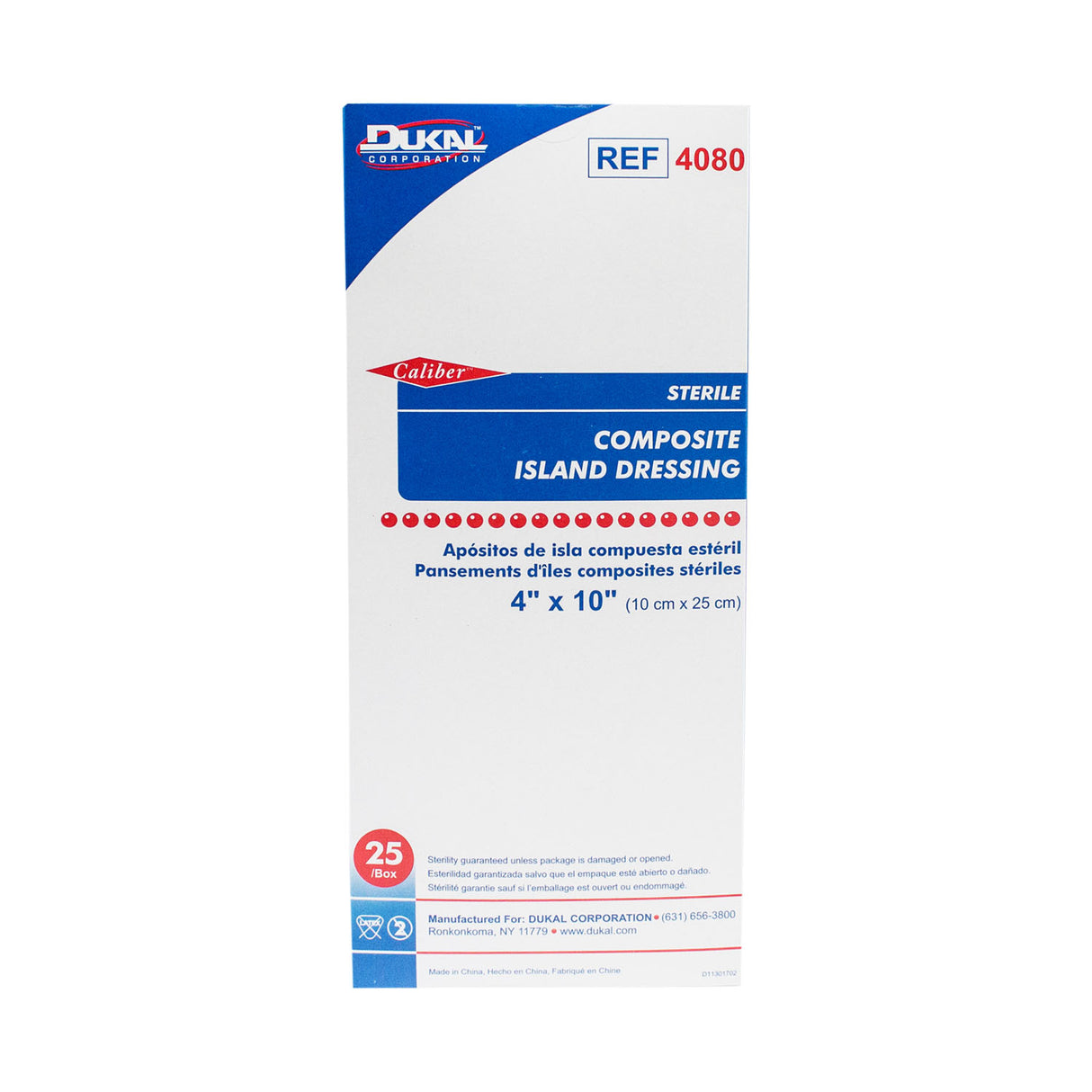 DUKAL COMPOSITE ISLAND DRESSINGS - 4080