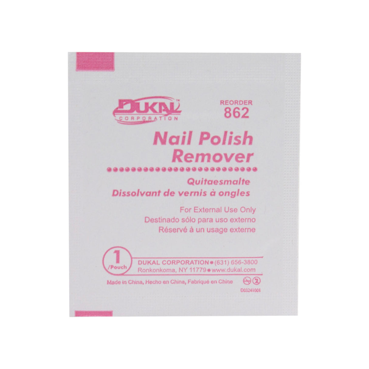 DUKAL NAIL POLISH REMOVER - 862