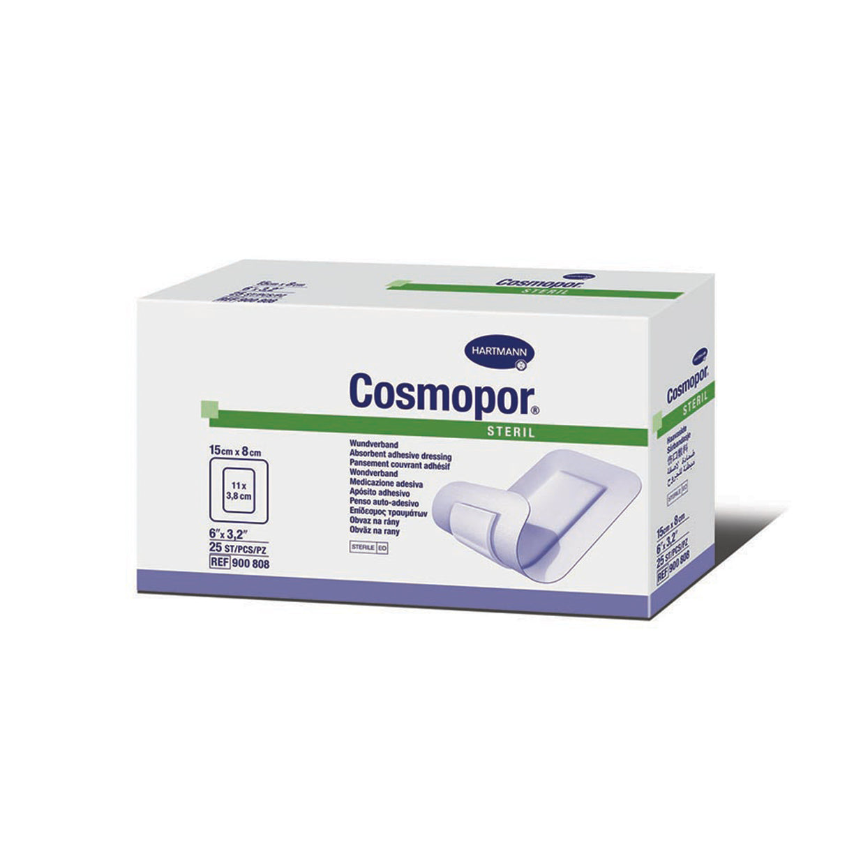 HARTMANN USA COSMOPOR® STERILE LF ADHESIVE WOUND DRESSING - 900808