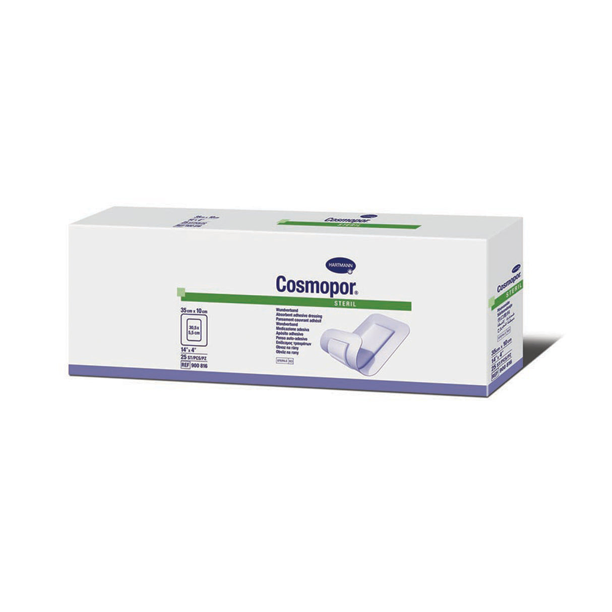 HARTMANN USA COSMOPOR® STERILE LF ADHESIVE WOUND DRESSING - 900816