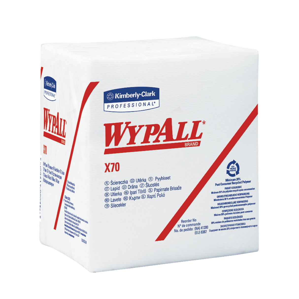KIMBERLY-CLARK WYPALL® X70 WORKHORSE® MANUFACTURED RAGS - 41200