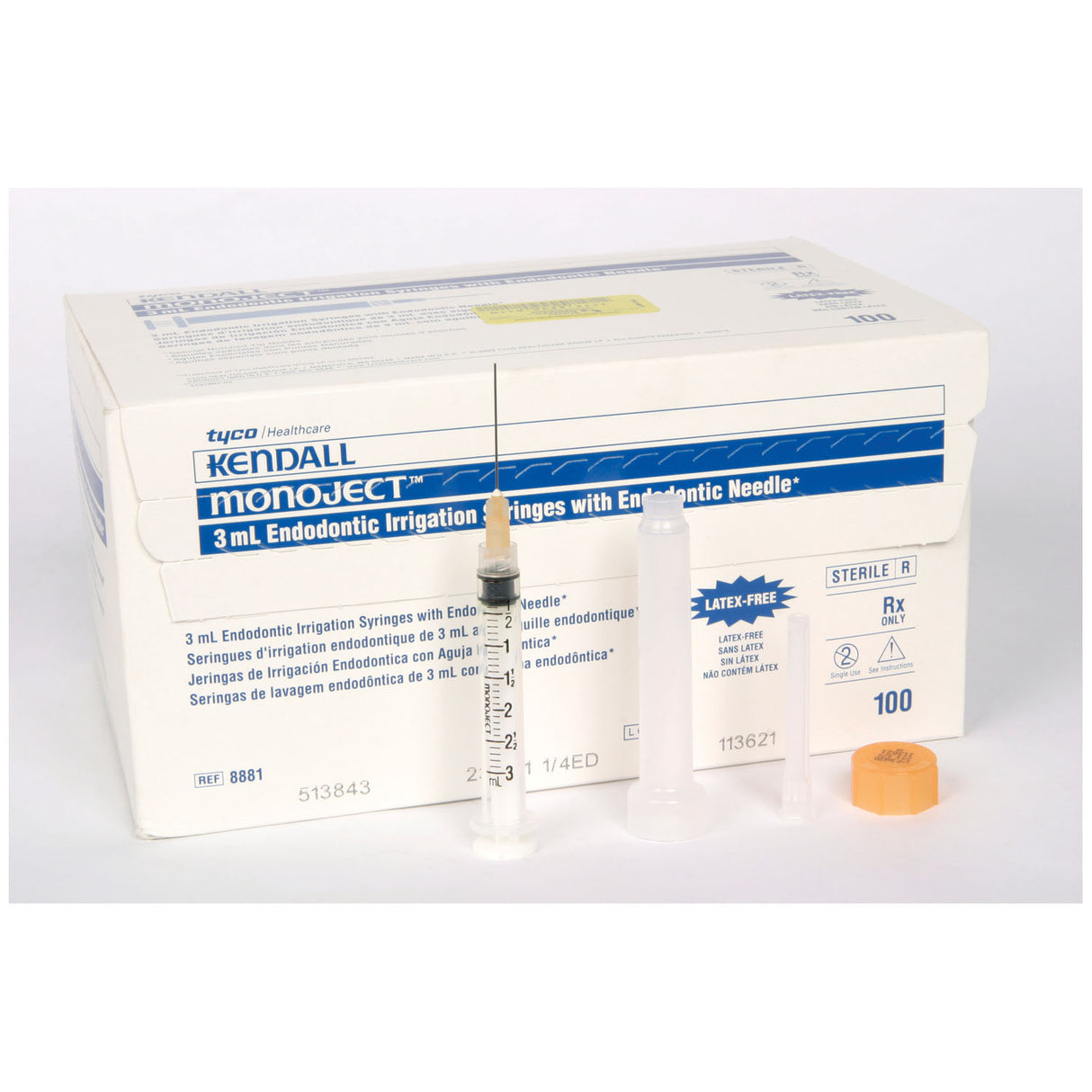 CARDINAL HEALTH MONOJECT™ 513 ED ENDODONTIC IRRIGATION SYRINGE - 8881513843