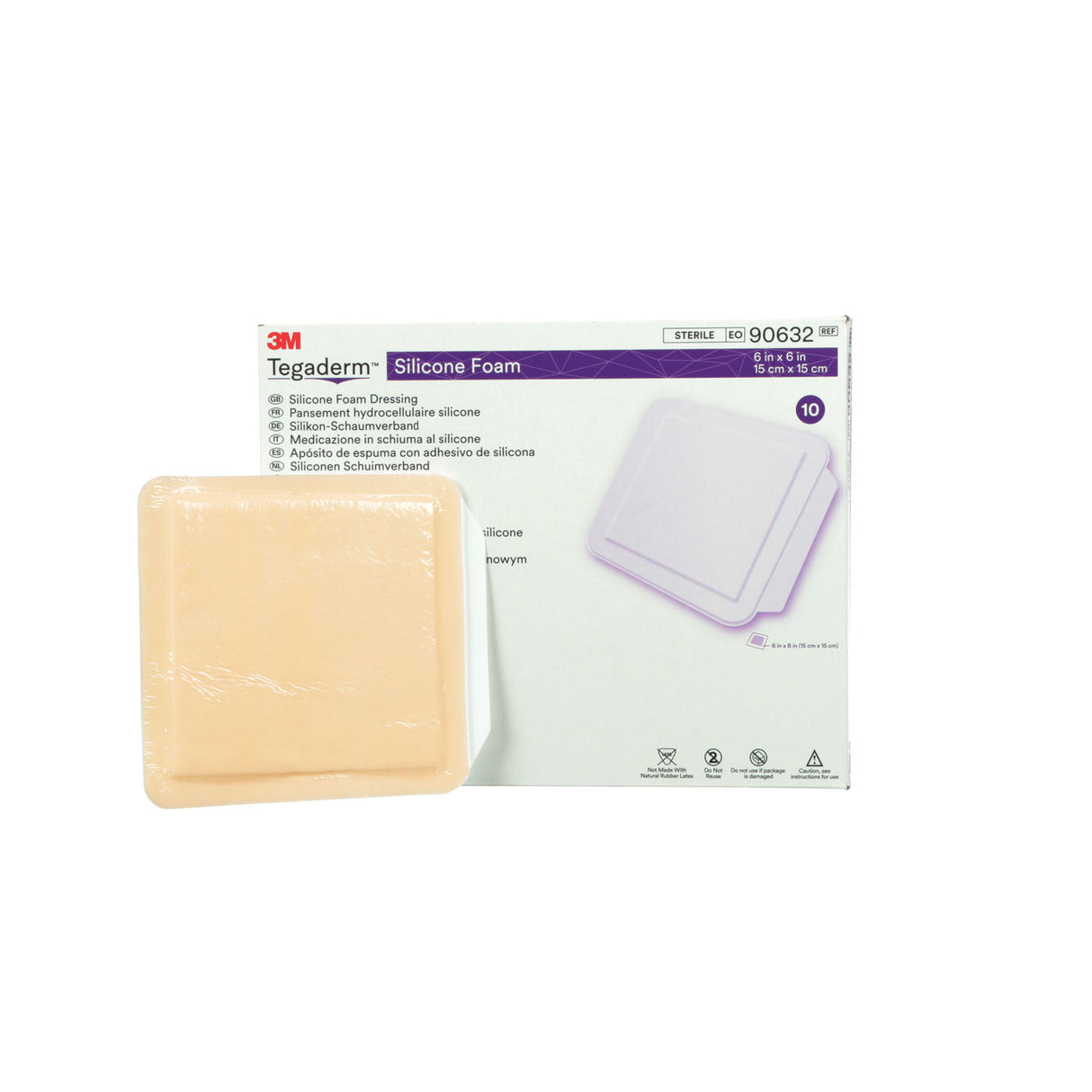 SOLVENTUM TEGADERM™ SILICONE FOAM BORDER DRESSING - 90632