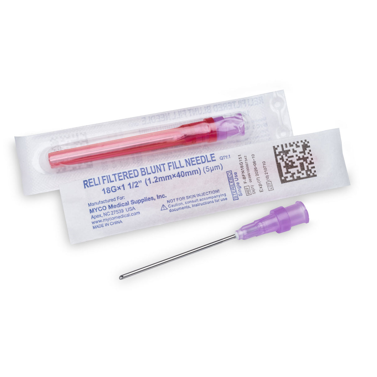 MYCO RELI® BLUNT FILL NEEDLES - F-BFN18G151
