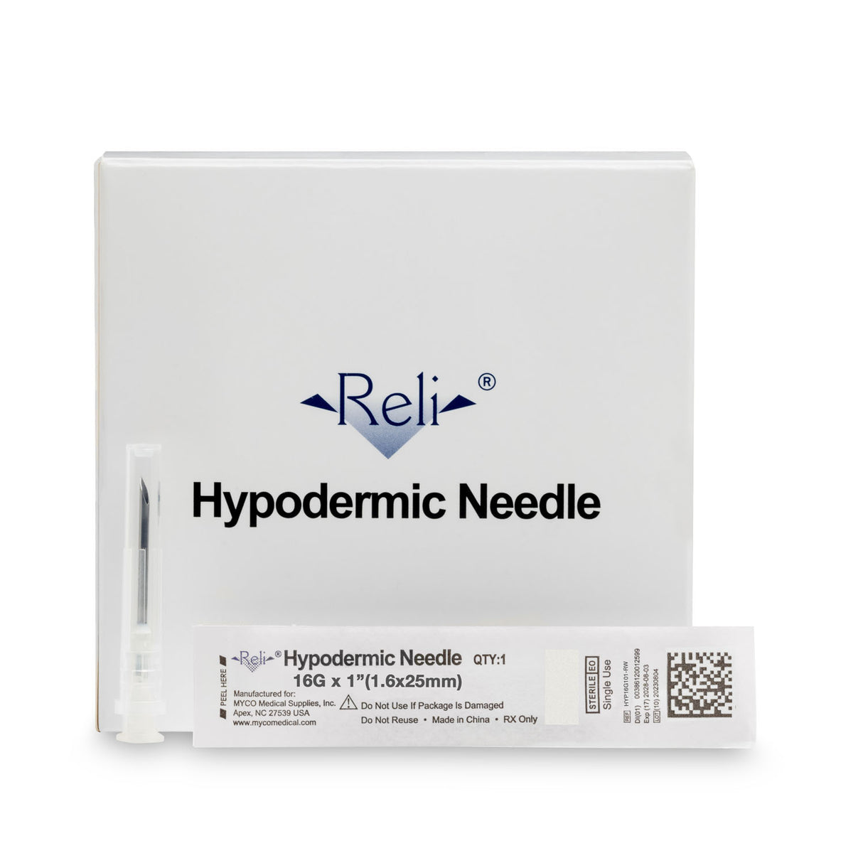 MYCO RELI® CONVENTIONAL HYPODERMIC NEEDLES - HYP16G101-RW