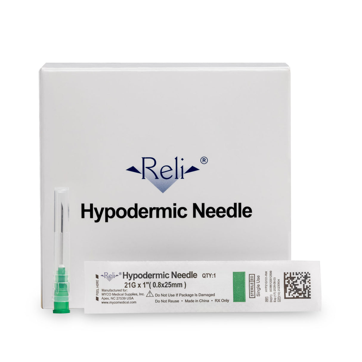 MYCO RELI® CONVENTIONAL HYPODERMIC NEEDLES - HYP21G101-RW