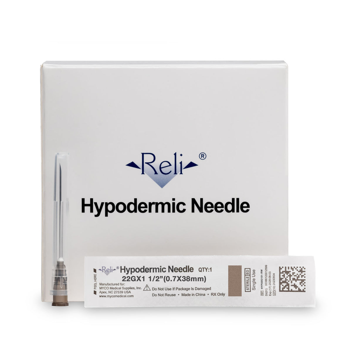 MYCO RELI® CONVENTIONAL HYPODERMIC NEEDLES - HYP22G151-RW
