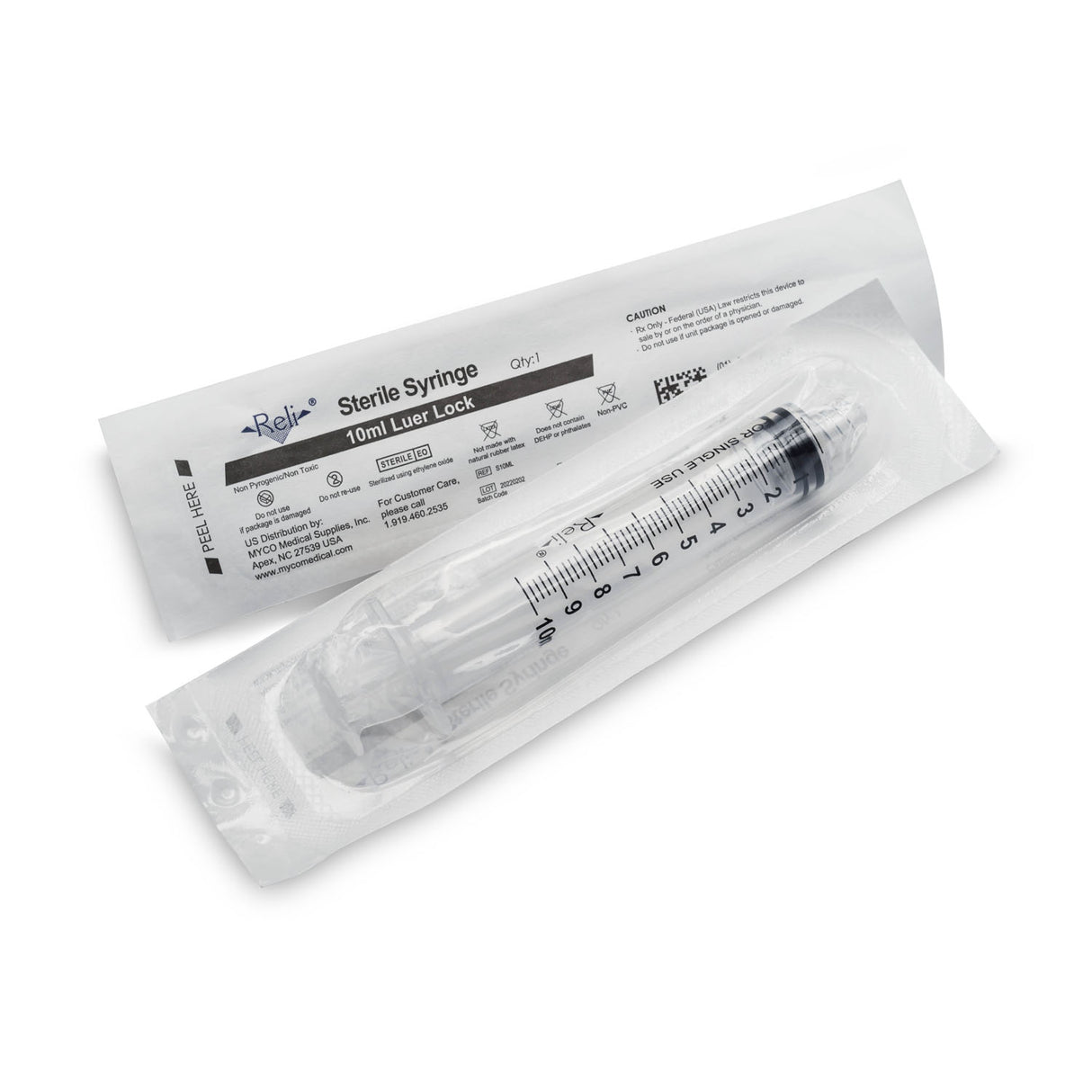 MYCO RELI® CONVENTIONAL LUER LOCK SYRINGE - S10ML