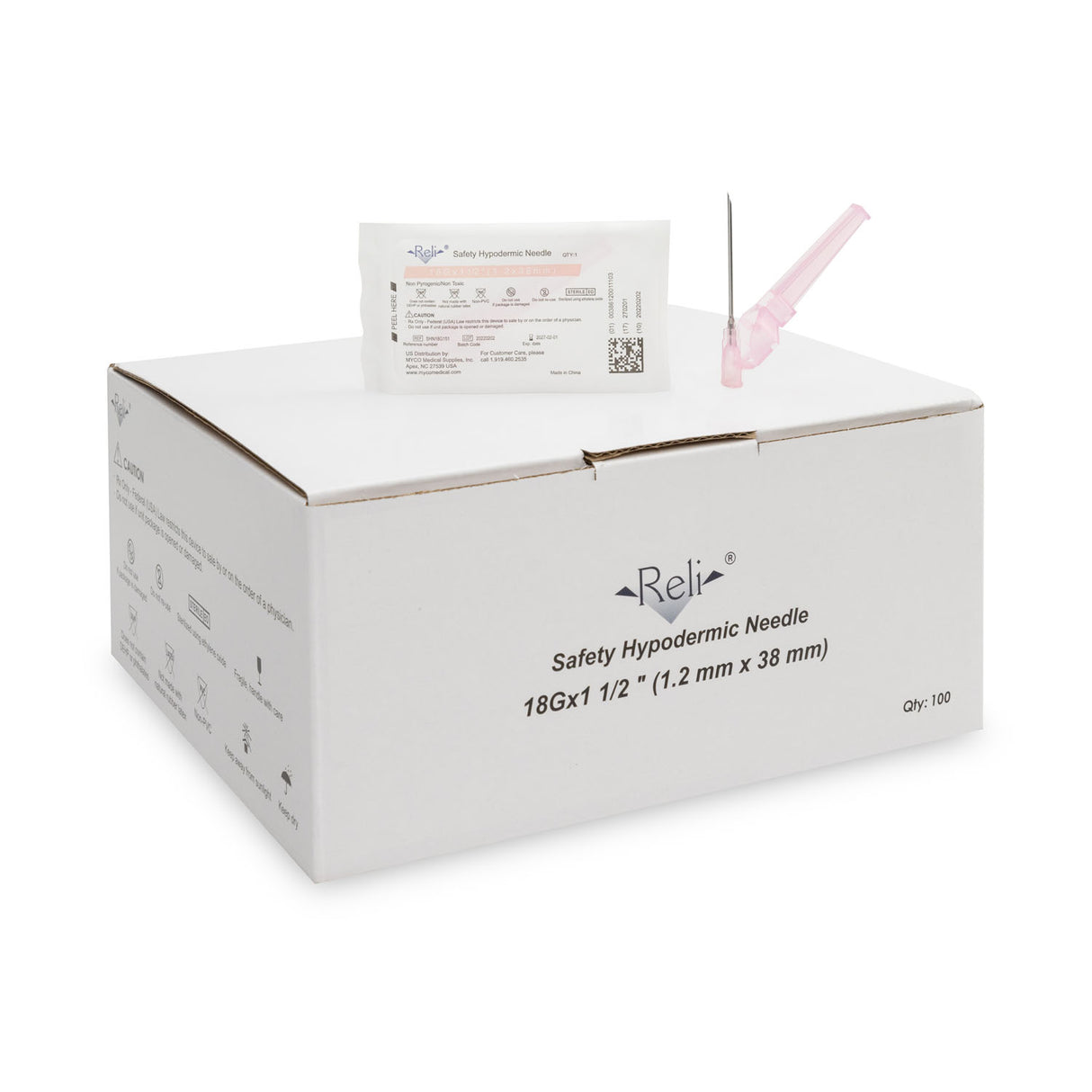 RELI® SAFETY HYPODERMIC NEEDLES - SHN18G151