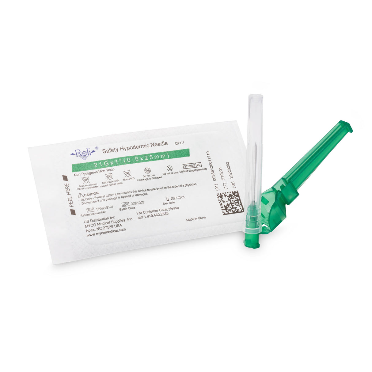 RELI® SAFETY HYPODERMIC NEEDLES - SHN21G101