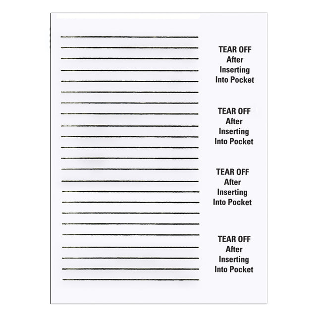 PRECISION DYNAMICS INSERT CARDS - 8610-03-PDA
