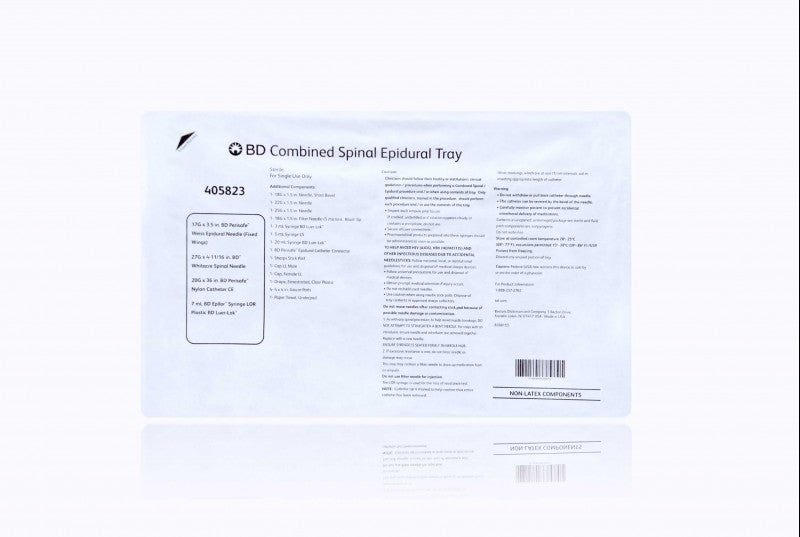 BD EPIDURAL TRAY (RX)-405823, Cs