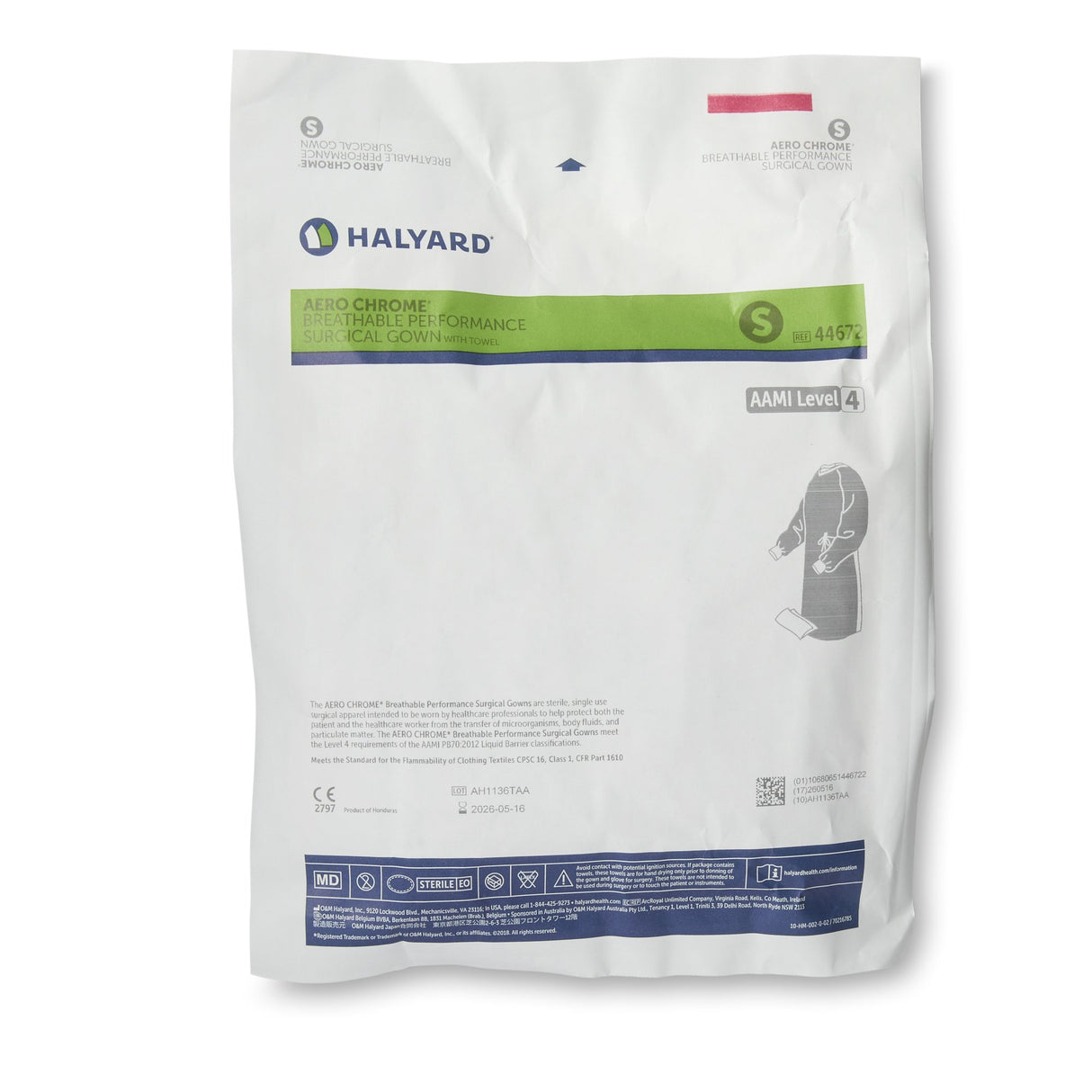 HALYARD AERO CHROME PERFORMANCE SURGICAL GOWNS-44672