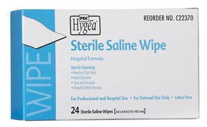 PDI HYGEA® STERILE SALINE WIPE-C22370