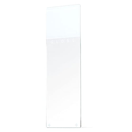 Globe Scientific 1354W Charged Slide, Adhesive Surface, Clipped Corners, Beveled Edges, White, 25 x 75mm, Pack of 1440