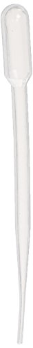 Globe Scientific 138050-500 LDPE General Purpose Transfer Pipet for Blood Bank, Non-Sterile, 155mm Length, 5.0mL Capacity (Box of 500)