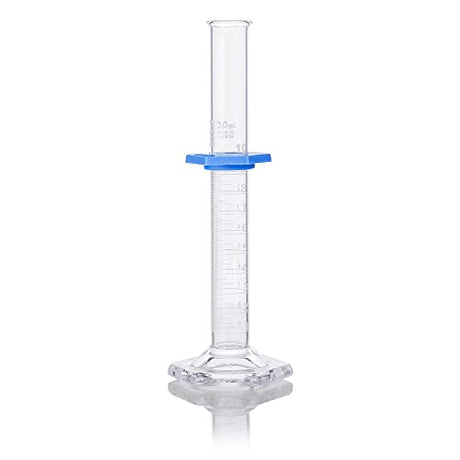 Graduated Cylinder, Globe Glass, 10mL, Class A, to Deliver (TD), Dual Grads, 3.3 Borosilicate Glass, ASTM E1272, 1/Box