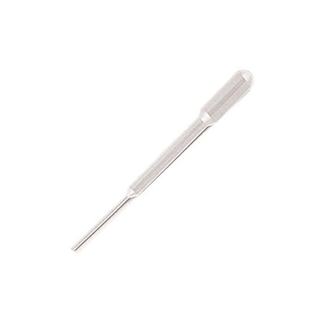 Globe Scientific 139020 LDPE Narrow Stem Transfer Pipet, Non-Sterile, 155mm Length, 6.5mL Capacity (Case of 5000)