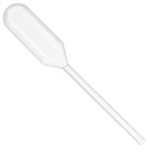 Globe Scientific Transfer Pipettes w/Narrow Stem 1.2 mL, Non-Sterile, LD Polyethylene, 65mm, 138040-500 (Case of 500)