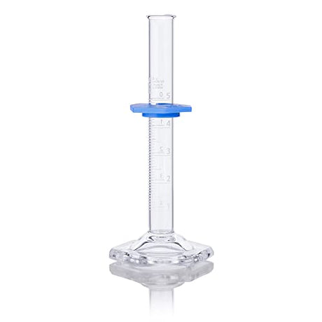 Graduated Cylinder, Globe Glass, 5mL, Class A, to Deliver (TD), Dual Grads, 3.3 Borosilicate Glass, ASTM E1272, 1/Box