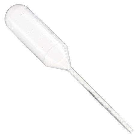 Globe Scientific 136020 LDPE Narrow Stem Transfer Pipet, Non-Sterile, Short Stem, 85mm Length, 4.0mL Capacity (Case of 5000)