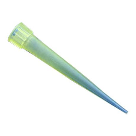 Globe Scientific 151143 Polypropylene Pipette Tip, Eppendorf Style, 1 mL-200 mL Graduation, Yellow (Pack of 1000)