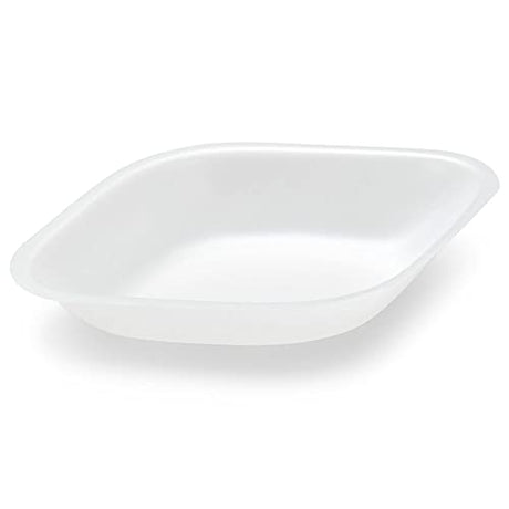 Weighing Boats Diamond Shaped by Globe Scientific, Bendable Polystyrene, Easy Pour Design, Disposable Scale Trays for Weighing & Mixing Liquid & Powder, Antistatic, 30mL Capacity, White, Case of 250