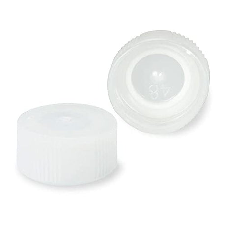 Globe Scientific 111671W Screwcap with O Ring for Microcentrifuge Tube, White, Pack of 1000