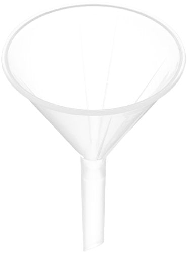 Globe Scientific 600150 Polypropylene Analytical Funnel, 81mm Funnel Size, 80mm Top Diameter (Pack of 20)